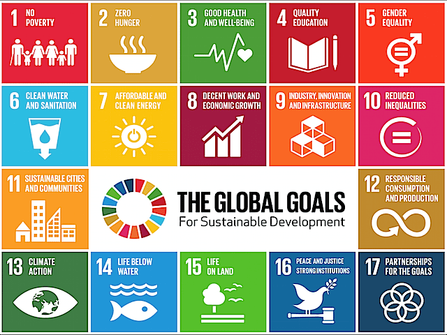 agenda 2030 - grafica 17 obiettivi