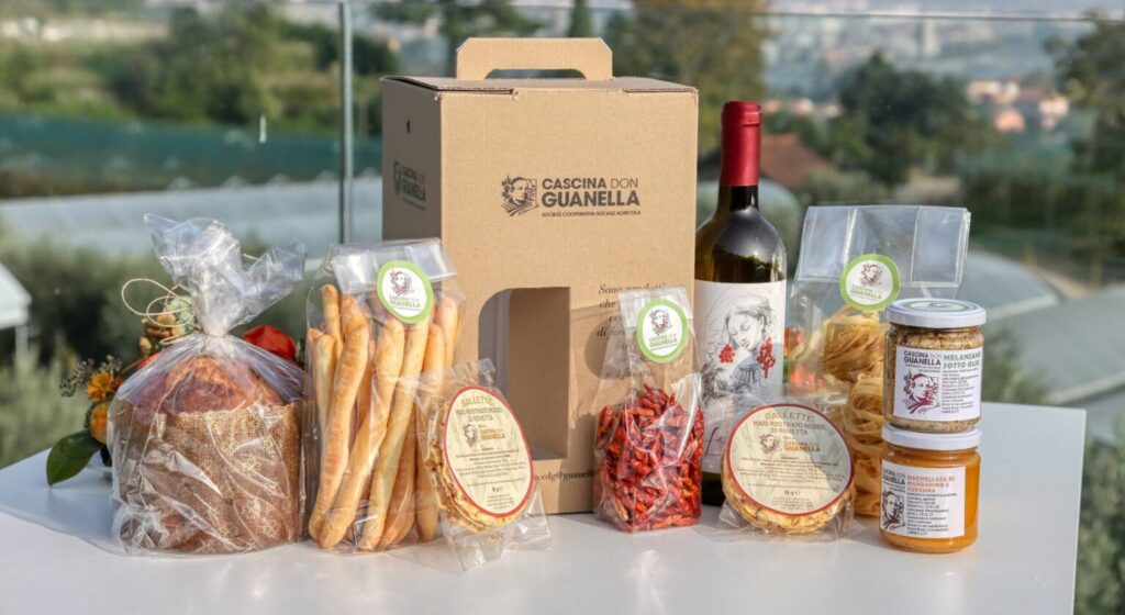 Fotografia di alcuni prodotti della Cascina